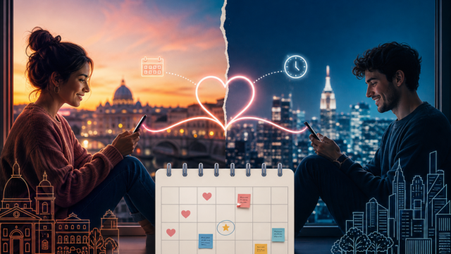 Come organizzare il tempo insieme anche vivendo in città diverse